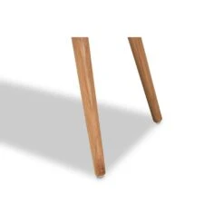 Baxton Studio Banner Mid-Century Modern Light Brown Fabric Upholstered And Oak Brown Finished Wood Accent Bench-Benzara -Home Furniture Shop 051142142fe74abfbcd06721093b9fbd