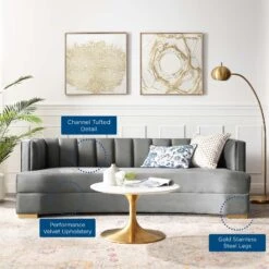Encompass Channel Tufted Performance Velvet Curved Sofa Gray EEI-4134-GRY 17 Encompass Channel Tufted Performance Velvet Curved Sofa Gray EEI-4134-GRY -Home Furniture Shop 0cfccc260e004c0e8e662292601acc99