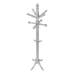 Monarch Specialties I 3179 Coat Rack, Hall Tree, Free Standing, 11 Hooks, Entryway, 73"H, Bedroom, Wood, Grey, Contemporary, Modern -Home Furniture Shop 0d30393098bf43159412974a2150a60e