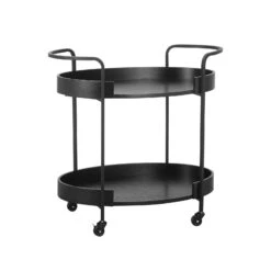 Cyril Black Bar Cart -Home Furniture Shop 0d421f5d402c4dd481ec58ad16179ee5
