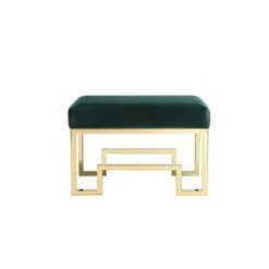 Bronson Stool Gold Green
