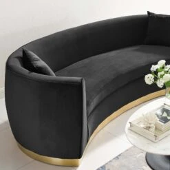 Resolute Curved Performance Velvet Sofa -Home Furniture Shop 11c135f389614c7b848ab7c2fbb1193a
