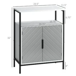 Kitchen Storage Cabinet With Door Cabinet And Open Compartment, Bathroom Cabinet Sideboard With Shelf For Living Dining Room, Grey 10 Kitchen Storage Cabinet With Door Cabinet And Open Compartment, Bathroom Cabinet Sideboard With Shelf For Living Dining Room, Grey -Home Furniture Shop 12f732ec933344799067c63f265492fc