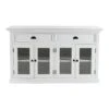 Belen Kox Classic White Glass Door Buffet, Belen Kox