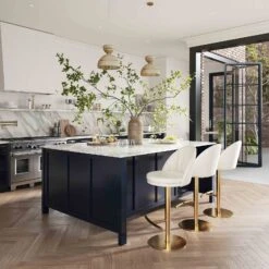 Venus Cream And Gold Adjustable Swivel Stool -Home Furniture Shop 15c8c26b141b4c968c524ae59e6ae0c2