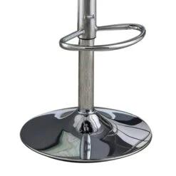 Adjustable Barstool With Round Seat And Stalk Support, Set Of 2, White-Benzara 10 Adjustable Barstool With Round Seat And Stalk Support, Set Of 2, White-Benzara -Home Furniture Shop 19a7f2d4c84a40b8af2e0127fab5cf5b