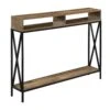 Tucson Deluxe Console Table With Shelf-Benzara -Home Furniture Shop 19d38adb81e4481fa9bfc9efa11558a2