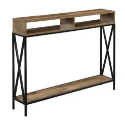 Tucson Deluxe Console Table With Shelf-Benzara