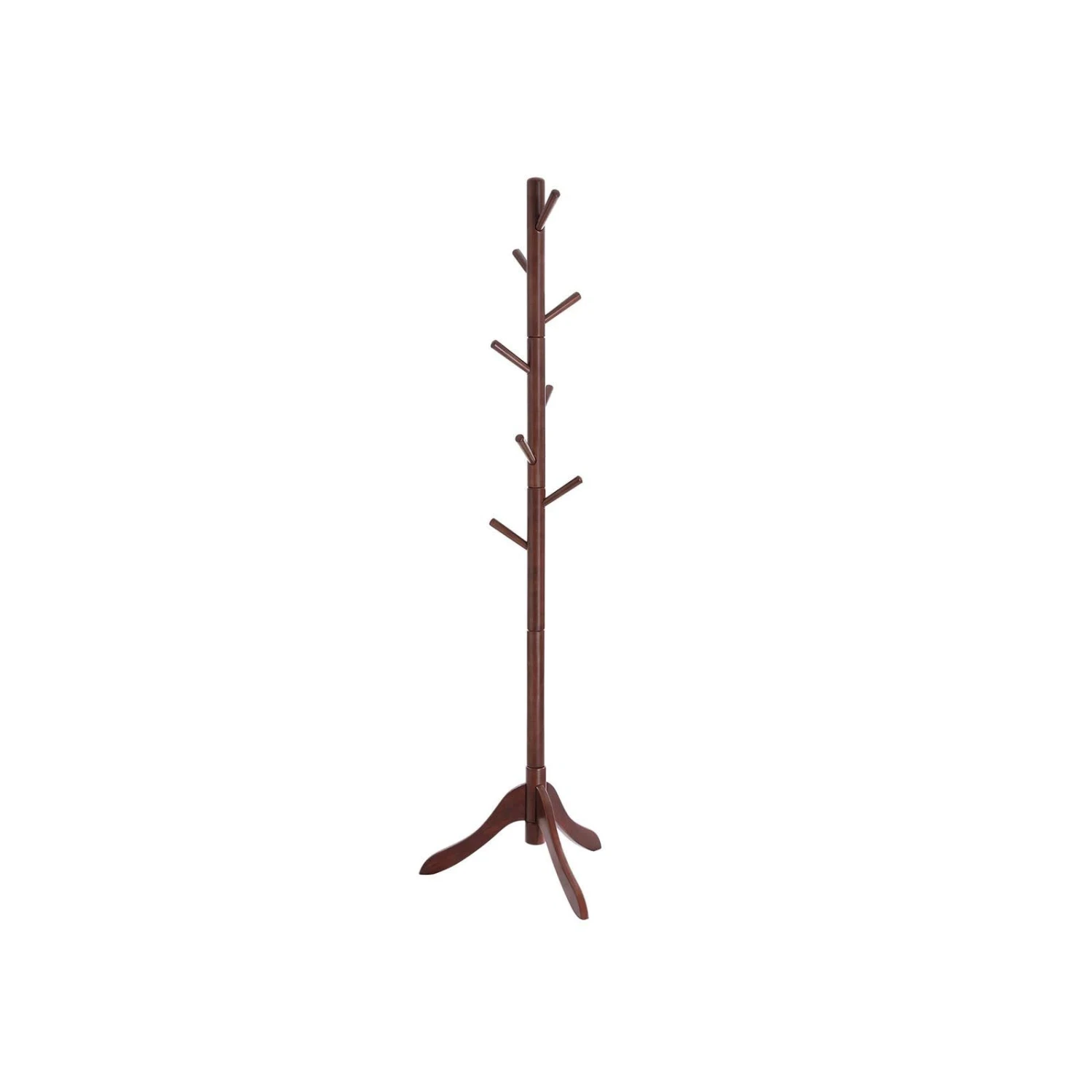 BreeBe Walnut Wooden Free-Standing Coat Stand 3 BreeBe Walnut Wooden Free-Standing Coat Stand
