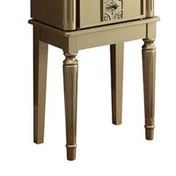 Wood Jewelry Armoire With 5 Drawers In Gold-Benzara -Home Furniture Shop 220939bd79c04155a3acf9ef3d185382