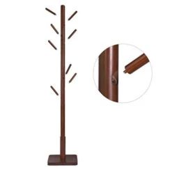 BreeBe Coat Rack Walnut Color -Home Furniture Shop 252ea348f92a49d9b6e4b67c477e4289