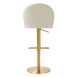 Venus Cream And Gold Adjustable Swivel Stool -Home Furniture Shop 270f219f1fc2463d87db95676ac5bbbc