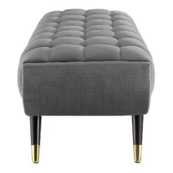 Adept 60" Performance Velvet Bench-Benzara -Home Furniture Shop 27c730a3a7c14cd0bd17ad78c50da971