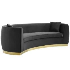 Resolute Curved Performance Velvet Sofa -Home Furniture Shop 28d9e2972b9d4fac81611ca980928a69