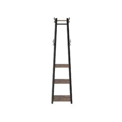 BreeBe Industrial 3 Shelves Coat Stand With Hooks -Home Furniture Shop 2c24b85425d244a3bced549129091972