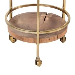 34 Inch 2 Tier Industrial Style Tea And Bar Cart, Live Edge Mango Wood Shelves, Metal Frame, Brown, Brass-Benzara 15 34 Inch 2 Tier Industrial Style Tea And Bar Cart, Live Edge Mango Wood Shelves, Metal Frame, Brown, Brass-Benzara -Home Furniture Shop 2d22d84eff4e4e79ae0984fc65f0ca4f
