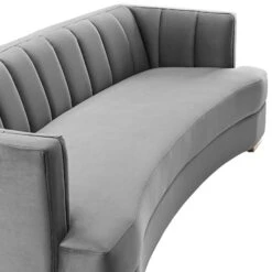 Encompass Channel Tufted Performance Velvet Curved Sofa Gray EEI-4134-GRY 15 Encompass Channel Tufted Performance Velvet Curved Sofa Gray EEI-4134-GRY -Home Furniture Shop 2e65f18a173044db9720093e3d07b0be
