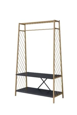 ACME Pahor Hall Tree, Gold & Black Finish