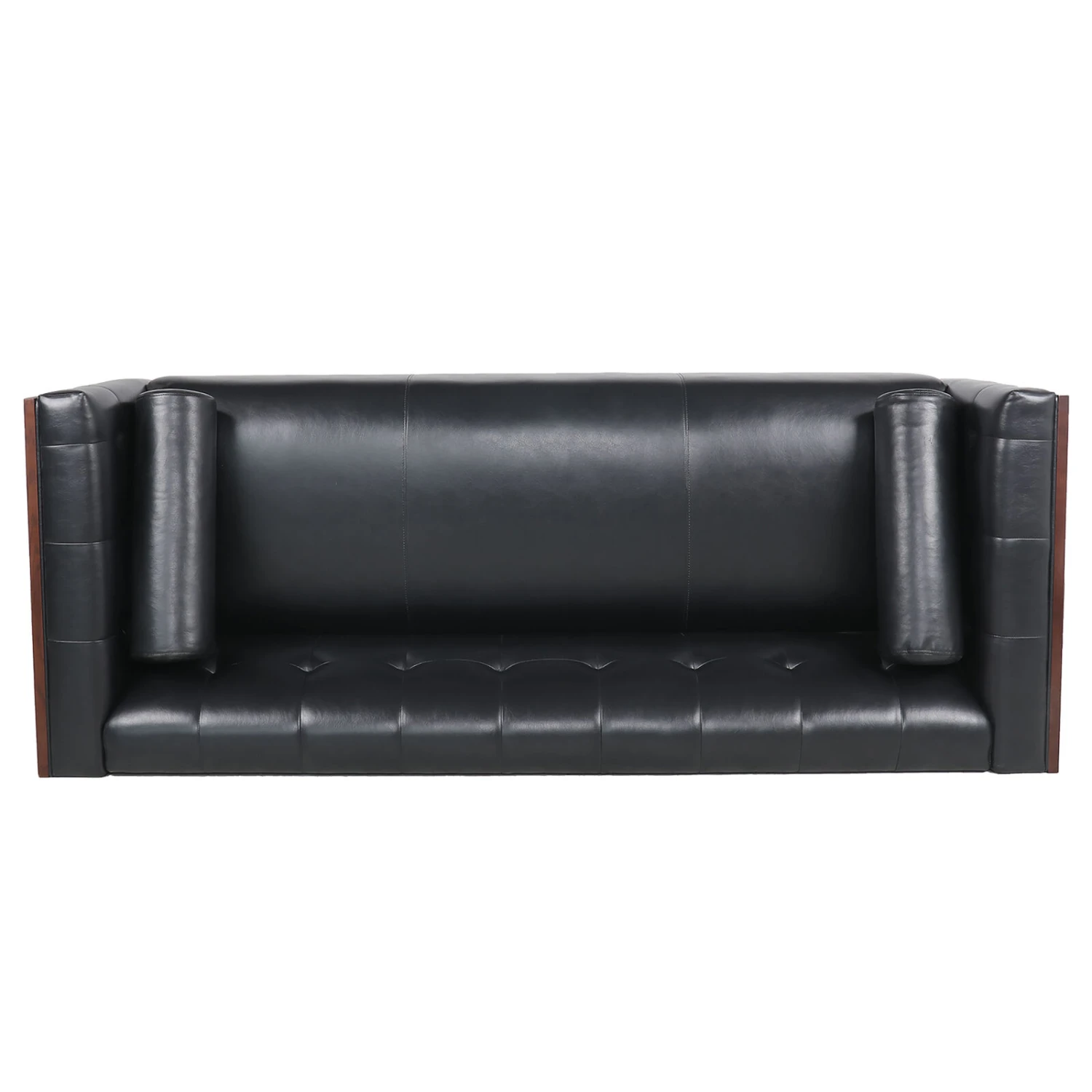 Wooden Decorated Arm 3 Seater Sofa With Spacious Design - Ideal For Any Living Space 6 Wooden Decorated Arm 3 Seater Sofa With Spacious Design - Ideal For Any Living Space - Image 4