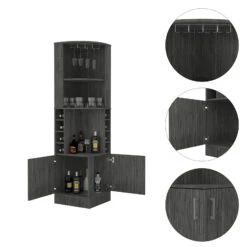 DEPOT E-SHOP Egina Corner Bar Cabinet, Two External Shelves, Smokey Oak 16 DEPOT E-SHOP Egina Corner Bar Cabinet, Two External Shelves, Smokey Oak -Home Furniture Shop 3ad073c8ed9a41f6a99939f89acecf1b