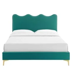 Modway - Current Performance Velvet King Platform Bed 16 Modway - Current Performance Velvet King Platform Bed -Home Furniture Shop 3b53a56383c14b0c8ba126ccb6b2b155