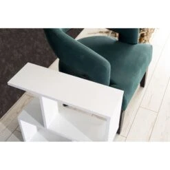 Rectangle 4 Shelves End Table, Narrow Chairside Table, 23 Inch Skinny End Table For Living Rooms, White 9 Rectangle 4 Shelves End Table, Narrow Chairside Table, 23 Inch Skinny End Table For Living Rooms, White -Home Furniture Shop 3bdec88230da4c90bdc6ae6b6a0a0f17