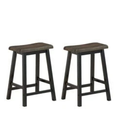 Set Of 2 Home Kitchen Dining Room Bar Stools