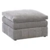 Luna 33 Inch Modular Ottoman, Three Layer Plush Cushioned Seat, Gray-Benzara -Home Furniture Shop 40b2349b4de24bebae0a710bbfc45604