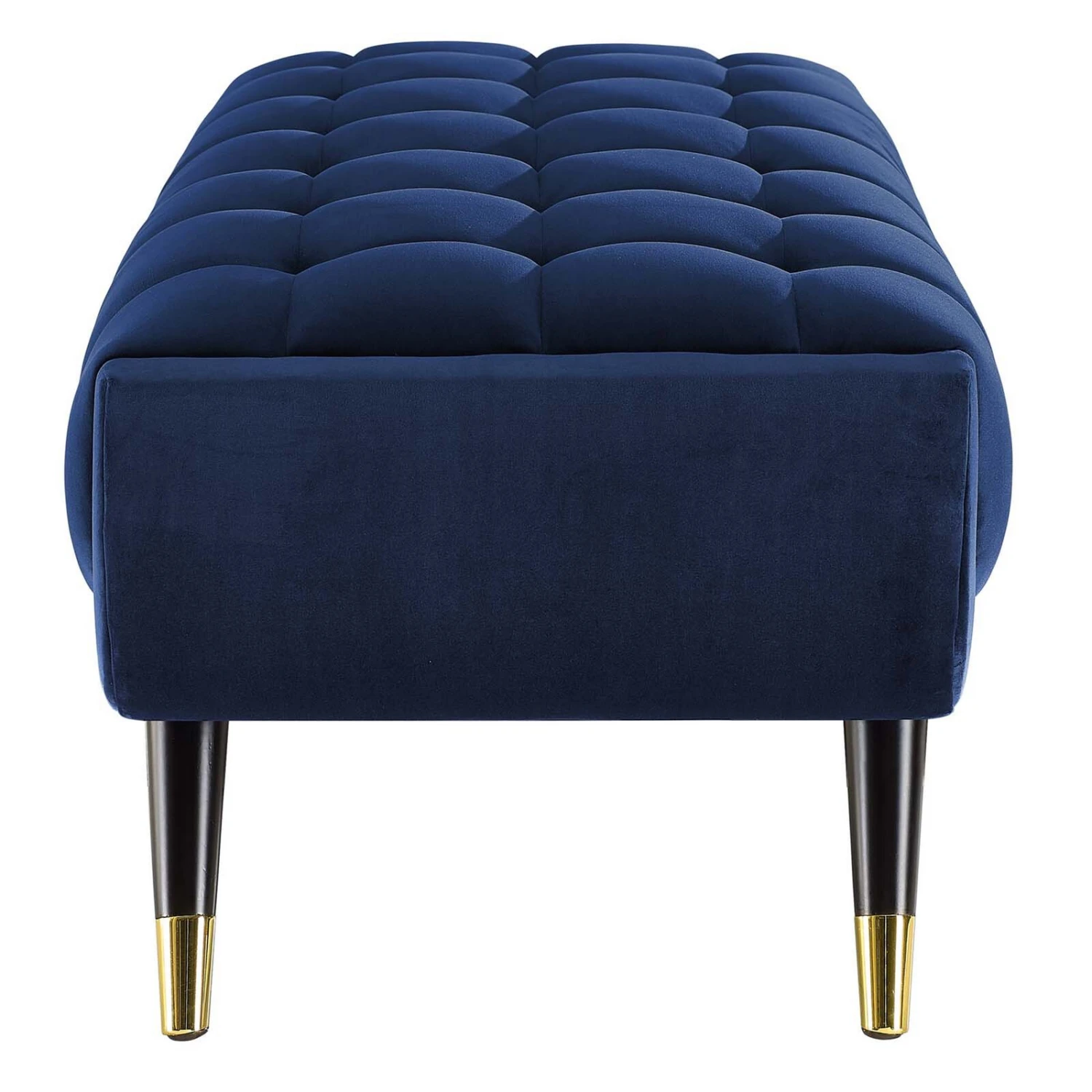 Adept 47.5" Performance Velvet Bench-Benzara 6 Adept 47.5" Performance Velvet Bench-Benzara - Image 4