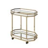 ACME Lacole Serving Cart, Champagne & Mirror -Home Furniture Shop 41dcbeee3b954fa69359fe34a21af7a4