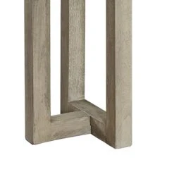 Lizi 67 Inch Sofa Console Table, Hand Applied Faux Concrete Finish, Gray-Benzara -Home Furniture Shop 45927715f7a24beda137477015222491