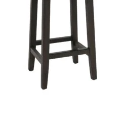 26 Inch Wooden Frame Leatherette Backless Counterstool, Beige-Benzara -Home Furniture Shop 49abe36995a94302b33d789e74a34897