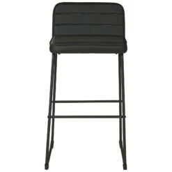 40 Inch Channel Stitched Leatherette Barstool With Sled Base,Set Of 2,Black-Benzara 9 40 Inch Channel Stitched Leatherette Barstool With Sled Base,Set Of 2,Black-Benzara -Home Furniture Shop 4ab9a2808cab4b52b1bb0cece509310c