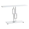 Monarch Specialties I 3266 Accent Table, Console, Entryway, Narrow, Sofa, Living Room, Bedroom, Metal, Laminate, Glossy White, Chrome, Contemporary, Modern -Home Furniture Shop 4ae64a84620f4f24b500f1da27e55603