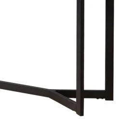 Rectangular Wooden Sofa Table With Metal Powder Coated Base, Gray And Black-Benzara 9 Rectangular Wooden Sofa Table With Metal Powder Coated Base, Gray And Black-Benzara -Home Furniture Shop 4b5f85feabd64f5eab82e31893902bcc