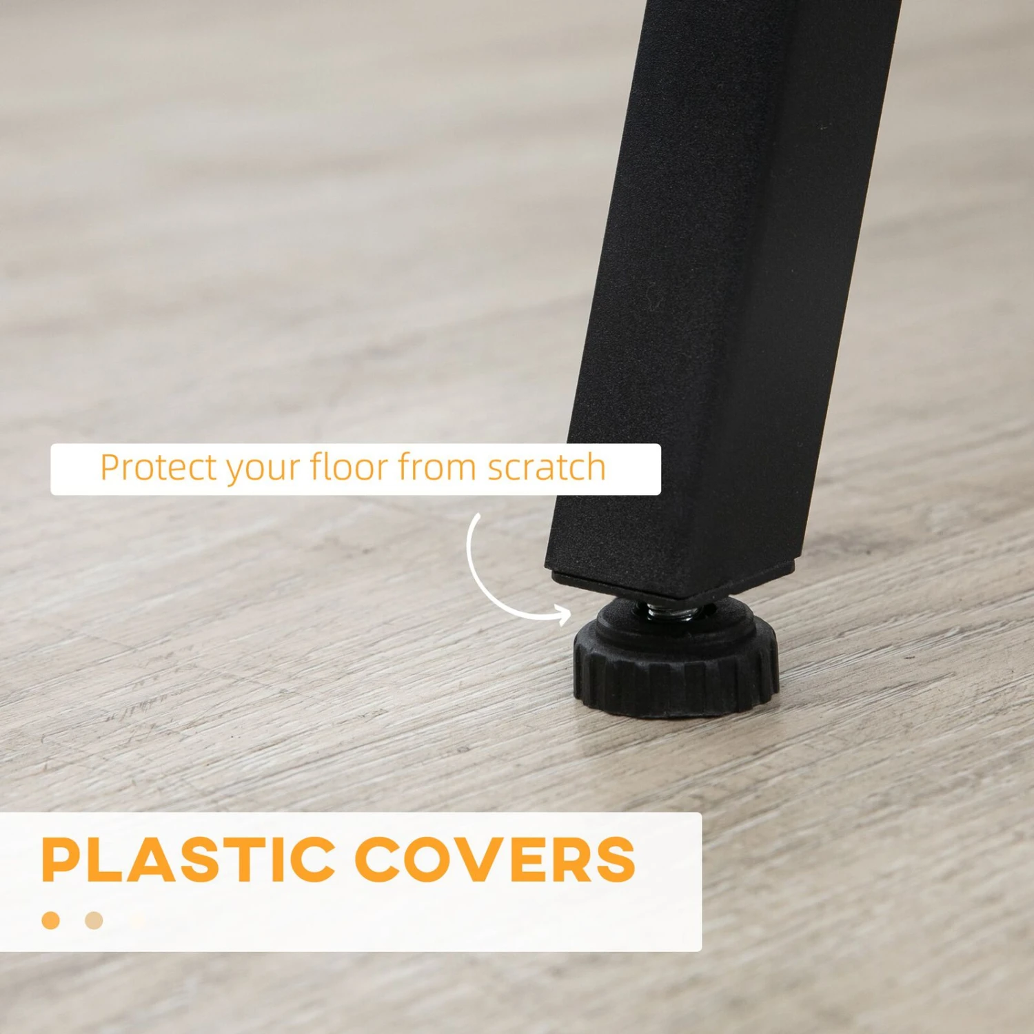 Industrial Bar Table With Steel Frame, Counter Height Table Pub Table For Kitchen Dining Room Cafe, Brown/Black 7 Industrial Bar Table With Steel Frame, Counter Height Table Pub Table For Kitchen Dining Room Cafe, Brown/Black - Image 5