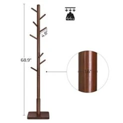 BreeBe Coat Rack Walnut Color -Home Furniture Shop 4ff85d0b70be4f5bb35665c8ca3f718d
