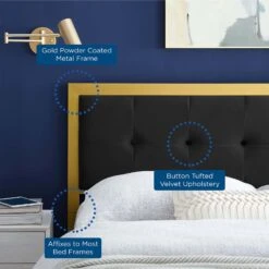 Modway - Teagan Tufted Full Performance Velvet Headboard -Home Furniture Shop 535044410a62424b98c096348223bf27