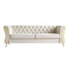 Modern Tufted Velvet Sofa 87.4 Inch For Living Room Beige Color -Home Furniture Shop 58e4a1f245e843b09f62522f8ac1f1f8