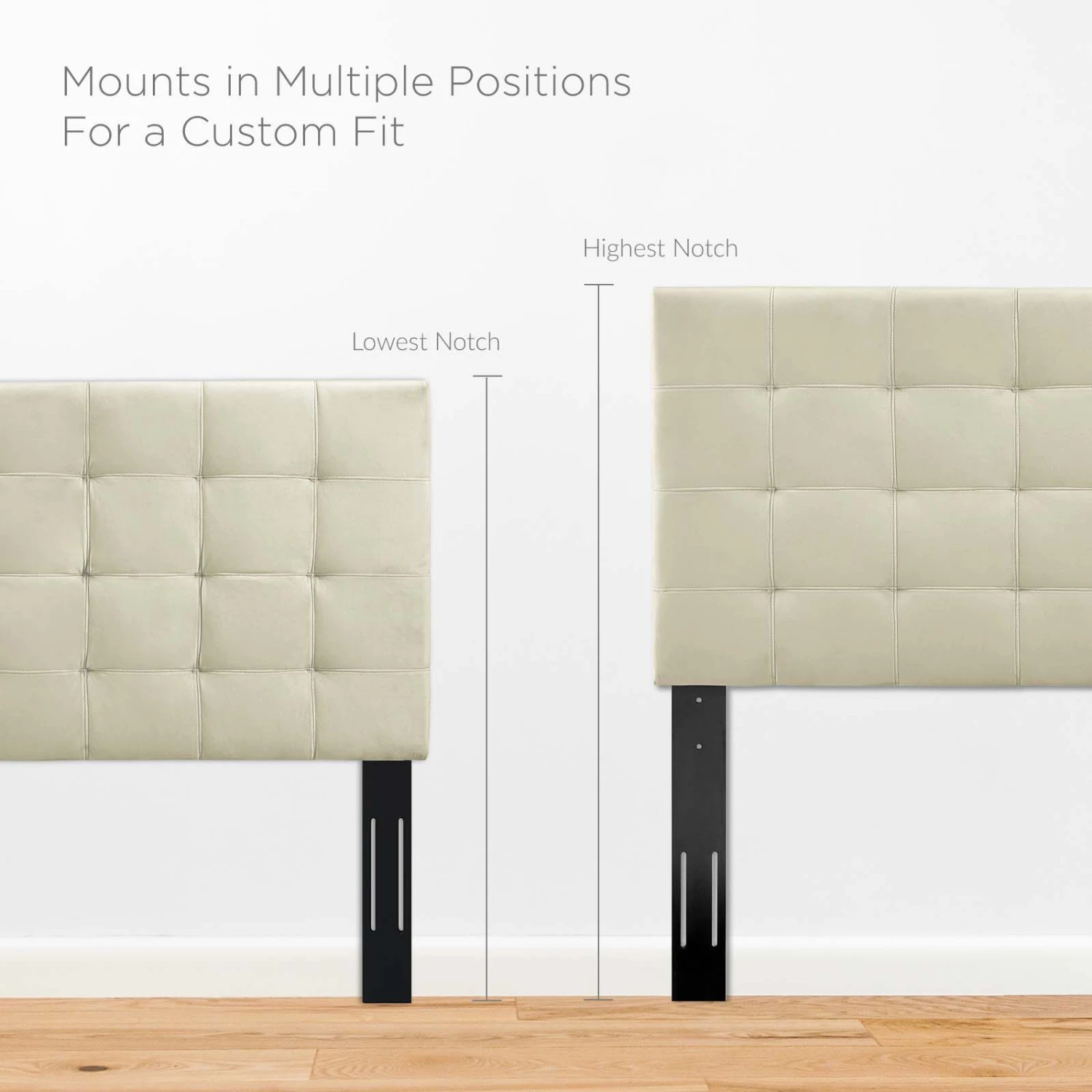 Modway - Paisley Tufted Full / Queen Upholstered Performance Velvet Headboard 7 Modway - Paisley Tufted Full / Queen Upholstered Performance Velvet Headboard - Image 5