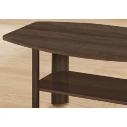 Monarch Specialties I 7872P Table Set, 3pcs Set, Coffee, End, Side, Accent, Living Room, Laminate, Walnut, Transitional -Home Furniture Shop 5a330c052e654207b6e647a29960b711
