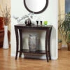 Red Cocoa Entryway/Hallway Console With Bottom Open Shelf -Home Furniture Shop 5b390ebfbb484a57a8bc7d3778659183