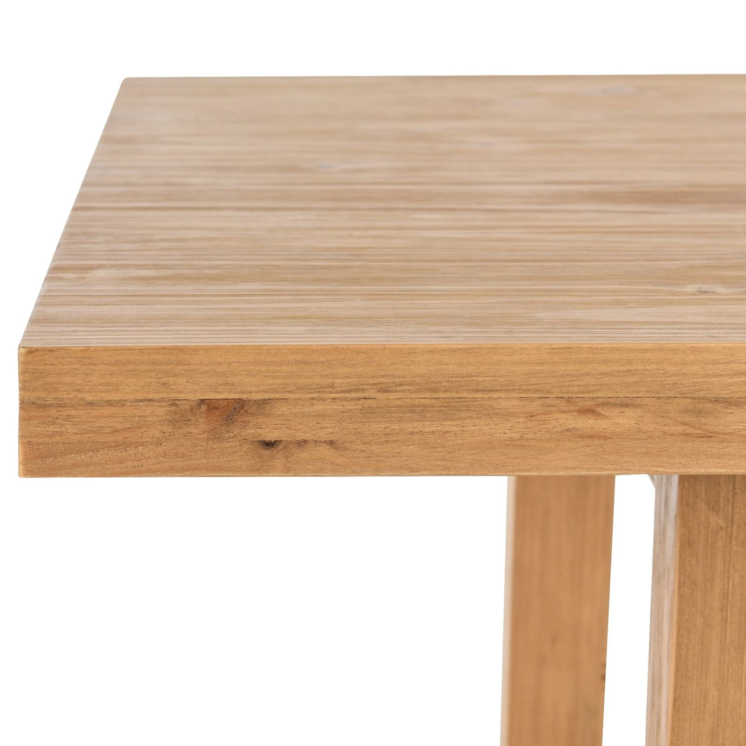 Jax 70 Inch Pine Wood Dining Table, 6 Seater, Handcrafted, Natural Brown-Benzara 5 Jax 70 Inch Pine Wood Dining Table, 6 Seater, Handcrafted, Natural Brown-Benzara - Image 3