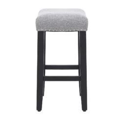 WestinTrends 24" Upholstered Saddle Seat Counter Stool (Set Of 2) 12 WestinTrends 24" Upholstered Saddle Seat Counter Stool (Set Of 2) -Home Furniture Shop 5c46fcc8abb546c6a0fdb44d85e68568