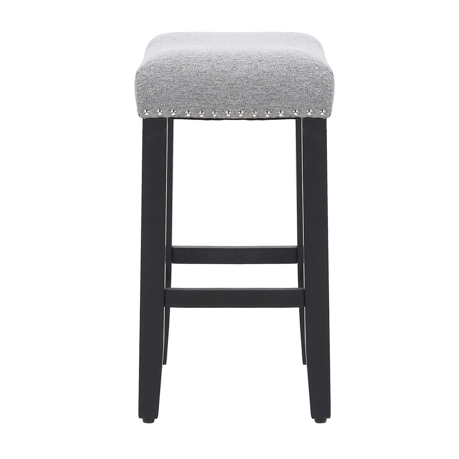 WestinTrends 24" Upholstered Saddle Seat Counter Stool (Set Of 2) 6 WestinTrends 24" Upholstered Saddle Seat Counter Stool (Set Of 2) - Image 5