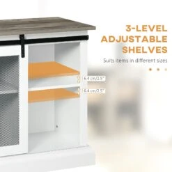 Farmhouse Buffet Cabinet Kitchen Sideboard With Sliding Barn Door And Adjustable Shelves For Living Room White 12 Farmhouse Buffet Cabinet Kitchen Sideboard With Sliding Barn Door And Adjustable Shelves For Living Room White -Home Furniture Shop 5e6e7228509e40afafb2a1dab72859b6