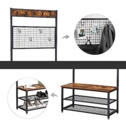 BreeBe Industrial Free Standing Coat Rack Bench 15 BreeBe Industrial Free Standing Coat Rack Bench -Home Furniture Shop 5ed00fd36b224b91ac40f830f6cf35fa