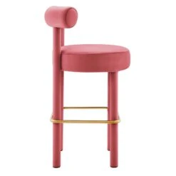 Toulouse Performance Velvet Bar Stool -Home Furniture Shop 60915c2a85dc40189bda30a17a43e9ea