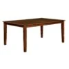 Hillsview I Transitional Dining Table, Brown Cherry-Benzara -Home Furniture Shop 61f602c2f9284c6195828e457593ddad