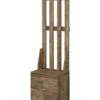 ACME Sanuye Hall Tree, Weathered Oak -Home Furniture Shop 659064dbcb3f40309500c2d7bf55d299